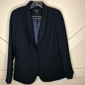 Talbots Navy Blue Blazer Women’s 8 Petite Office Business Wear